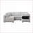 Sofas Couches: 106.3" Modern Modular 4-Person Sofa with Hydraulic Storage, Throw Pillows | Living Room Bedroom | Light Gray | L-Shape