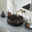 Lavabo vasque de salle de bain en résine 17,7 "avec bonde escamotable-115275471