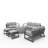 9 - Person Patio Conversation Set with Cushions-714547744