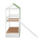 Lit superposé simple au-dessus de simple avec glissière convertible et lit gigogne