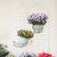 Ensemble de 4 treillis de jardin en métal 71 po x 19,7 po, blanc crème antirouille, assemblage simple, 19,7 po, antirouille, facile à assembler