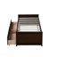 Lit simple, avec 2 tiroirs, en bois d'hévéa massif-277363206