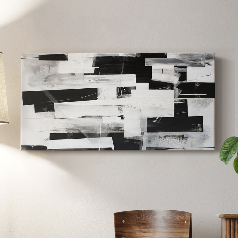 Abstract Series 1 #XVIII-Gallery Wrapped Canvas, 16" H x 32" W