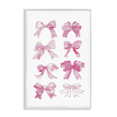 «Rows of Pink Bows», estampe numérique par Ramona Murdock