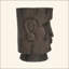 Table d'appoint d'extérieur Moai Head