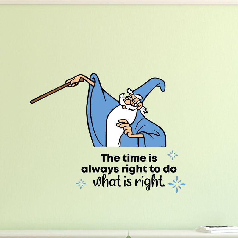 Décalcomanie murale en vinyle «Sword in the Stone Time Right», H 20 po x l 40 po