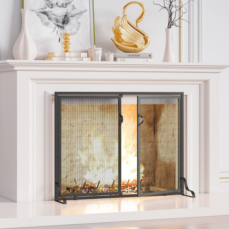 Pare-feu avec portes magnétiques, L 35 po x l 11 po x H 28 po