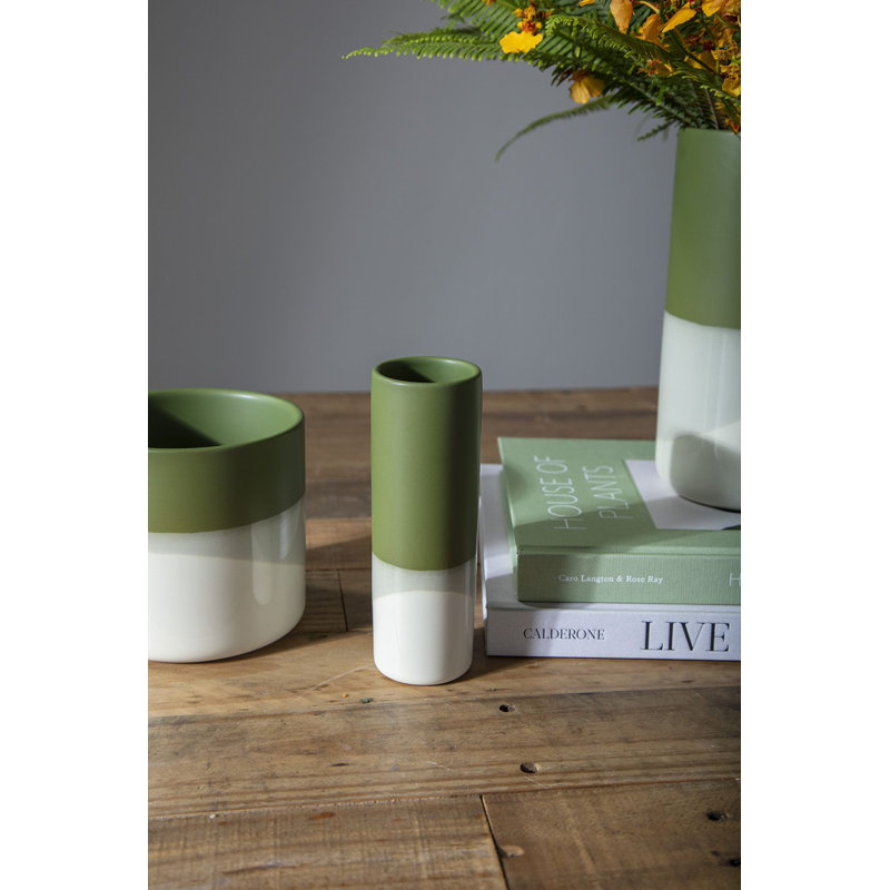 Helens Handmade Ceramic Table Vase, 6" H x 2" W x 2" D