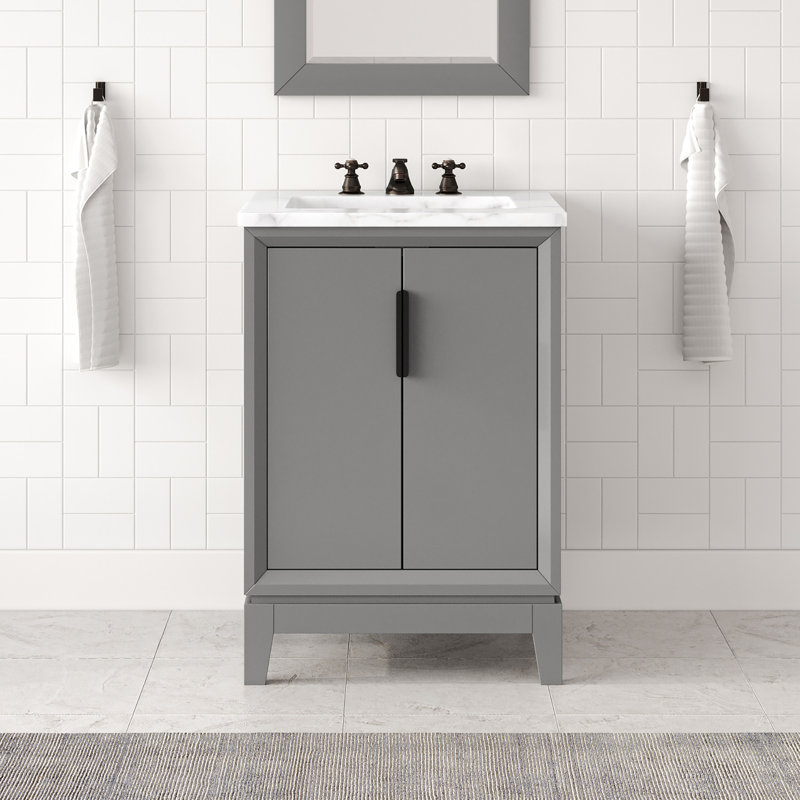 24" Single Bathroom Vanity Set, Cashmere Gray