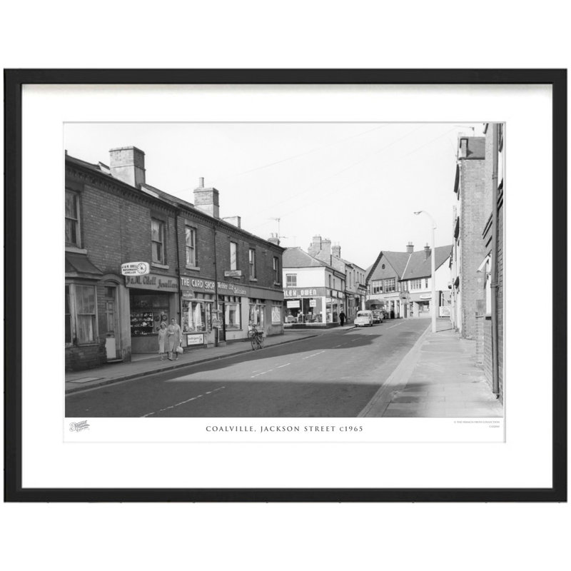 Coalville, Jackson Street C1965 - Single Picture Frame Print, 43.5cm H x 53.4cm W x 2.3cm D