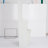 29.2" Small Space Left Bedside Cabinet Vanity Table + Cushioned Stool, Extra Large Right Sliding Mirror, Multi Layer High Capacity Storage, Practical Fashionable Dresser, Suitable For Small Space-1259530731
