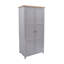 2 Door Solid + Manufactured Wood Wardrobe-101320032