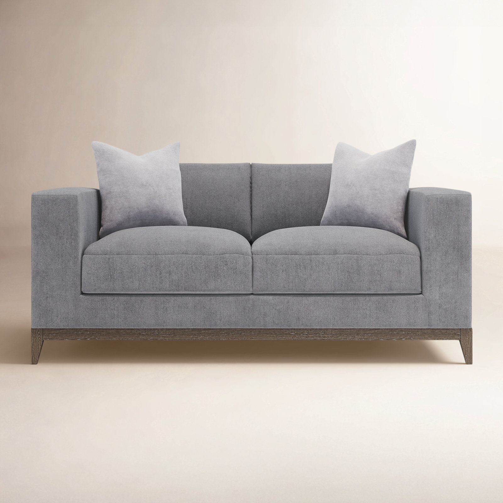 Bernhardt Noel Fabric Loveseat, Gray