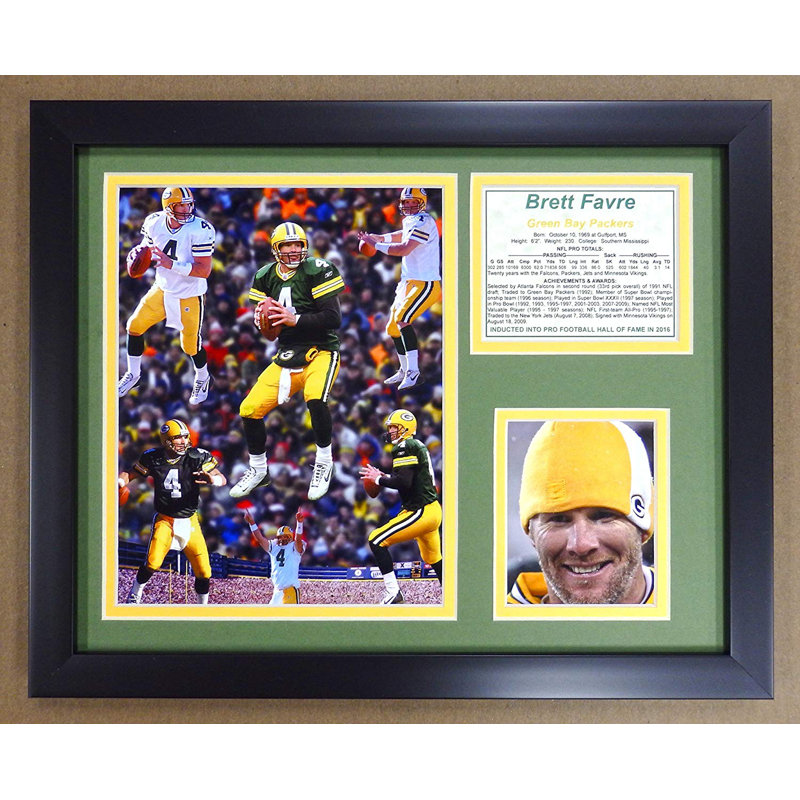 Souvenirs encadrée green bay packers brett favre
