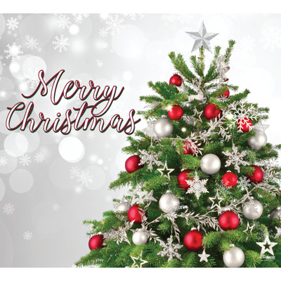 Joyful  7' x 8' Christmas Single Garage Door Banner - Outdoor Holiday Decorations
