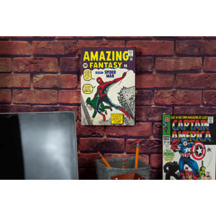 Marvel Comics Spider-Man Amazing Fantasy #15 Comic Book Canvas | 9 x 5 Inches