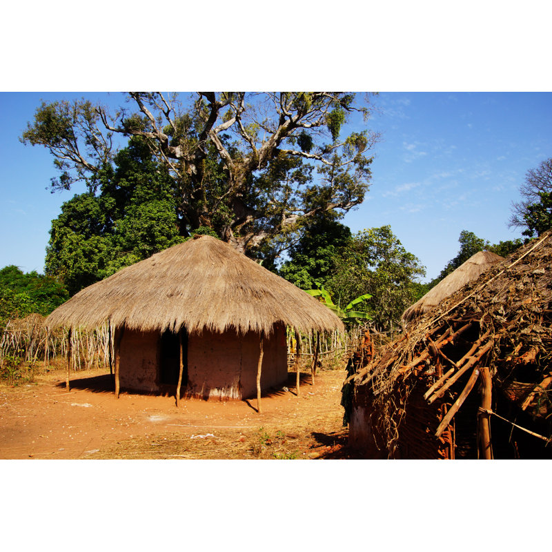 African Straw Hut by Greg2016 - Wrapped Canvas Print, 51cm H x 76cm W