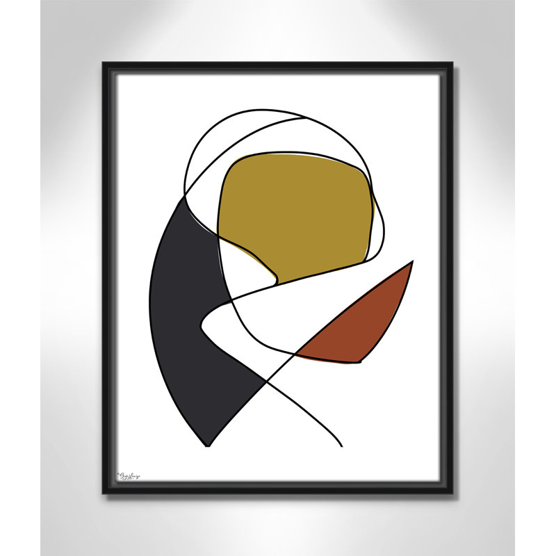 Abstract Tribeca 3, Black, 21.5" H x 17.5" W x 2" D