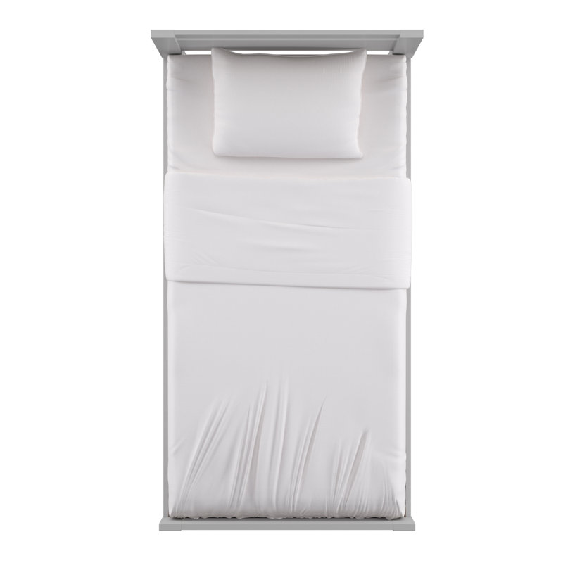 Ayaan Bed, Twin, White
