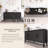Premium Rustic American Farmhouse Credenza - Symmetrical Sunburst Door Design-1533527206