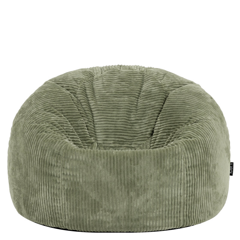 Kingston Corduroy Classic Bean Bag, Green