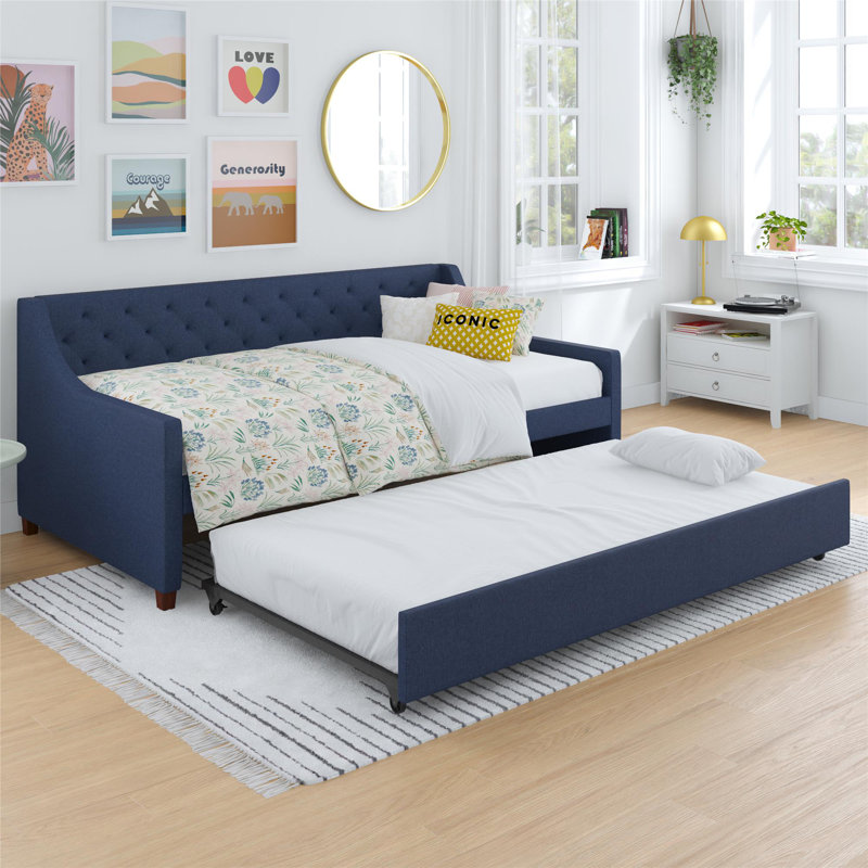 Her Majesty Upholstered Daybed, Blue