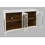 Buffet de style transitionnel arqué gothique avec portes en verre Sherree-230175115