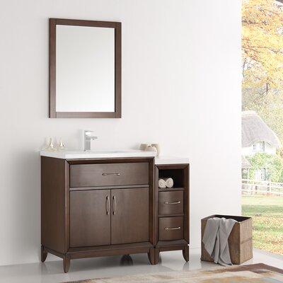 Fresca Cambridge 36"" Free-Standing Single Sink Bathroom Vanity Set with Mirror -  FVN21-2412AC