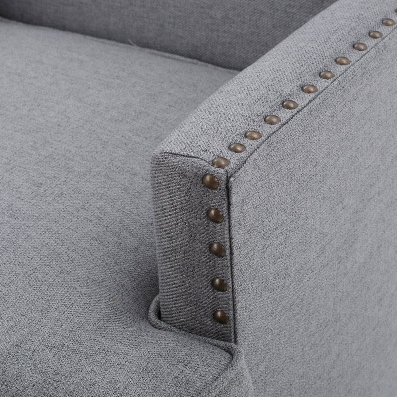 Apollos Upholstered Armchair, Gray