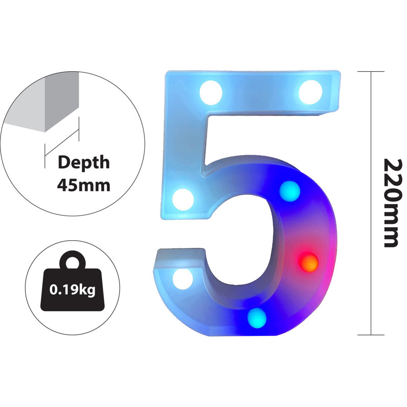 Baldwynn 22 cm H LED Sign