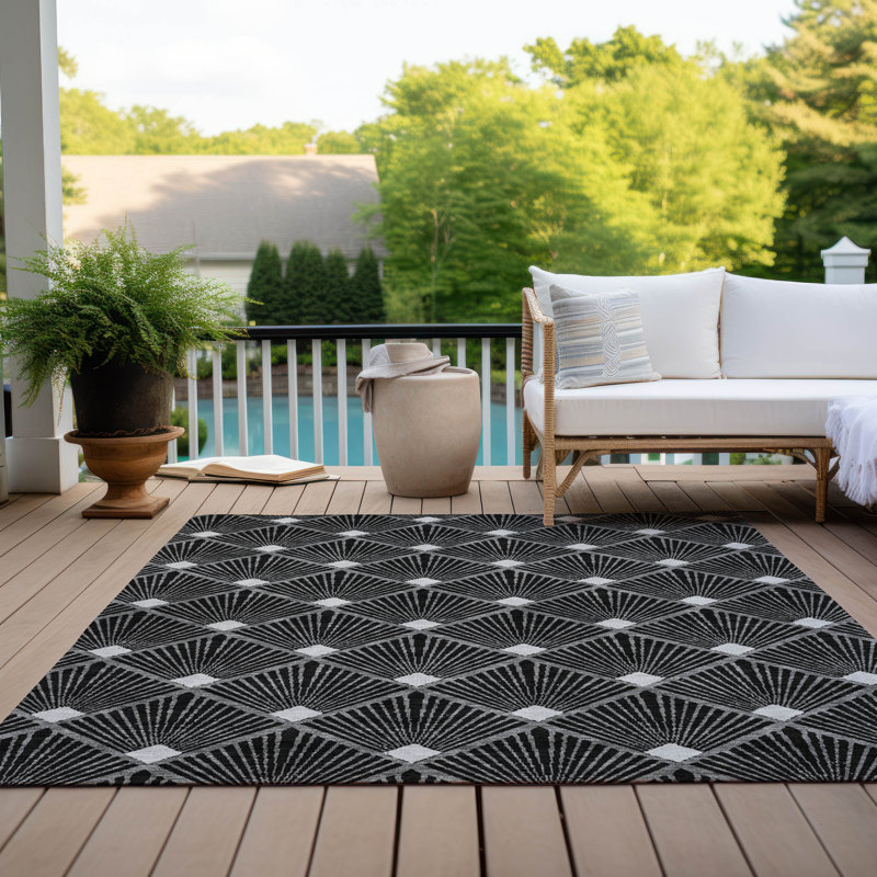 Tapis intérieur / extérieur Maliana, Rectangle 10 pi x 14 pi