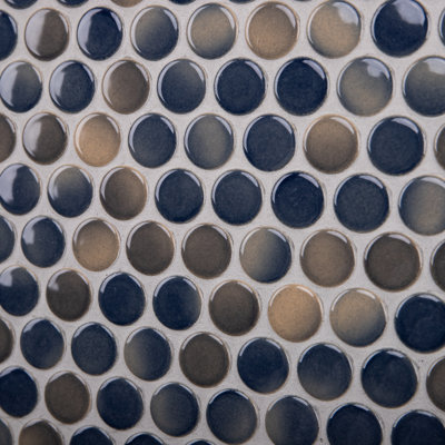 Value Series 0.8" x 0.8" Porcelain Penny Round Mosaic Wall & Floor Tile