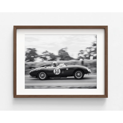 «Vintage Race» par BRAUN Studio, reproduction de photo de voiture de course rétro, cadeau pour un amateur de Formule 1, affiche de voiture de course, affiche 4 x 6 po