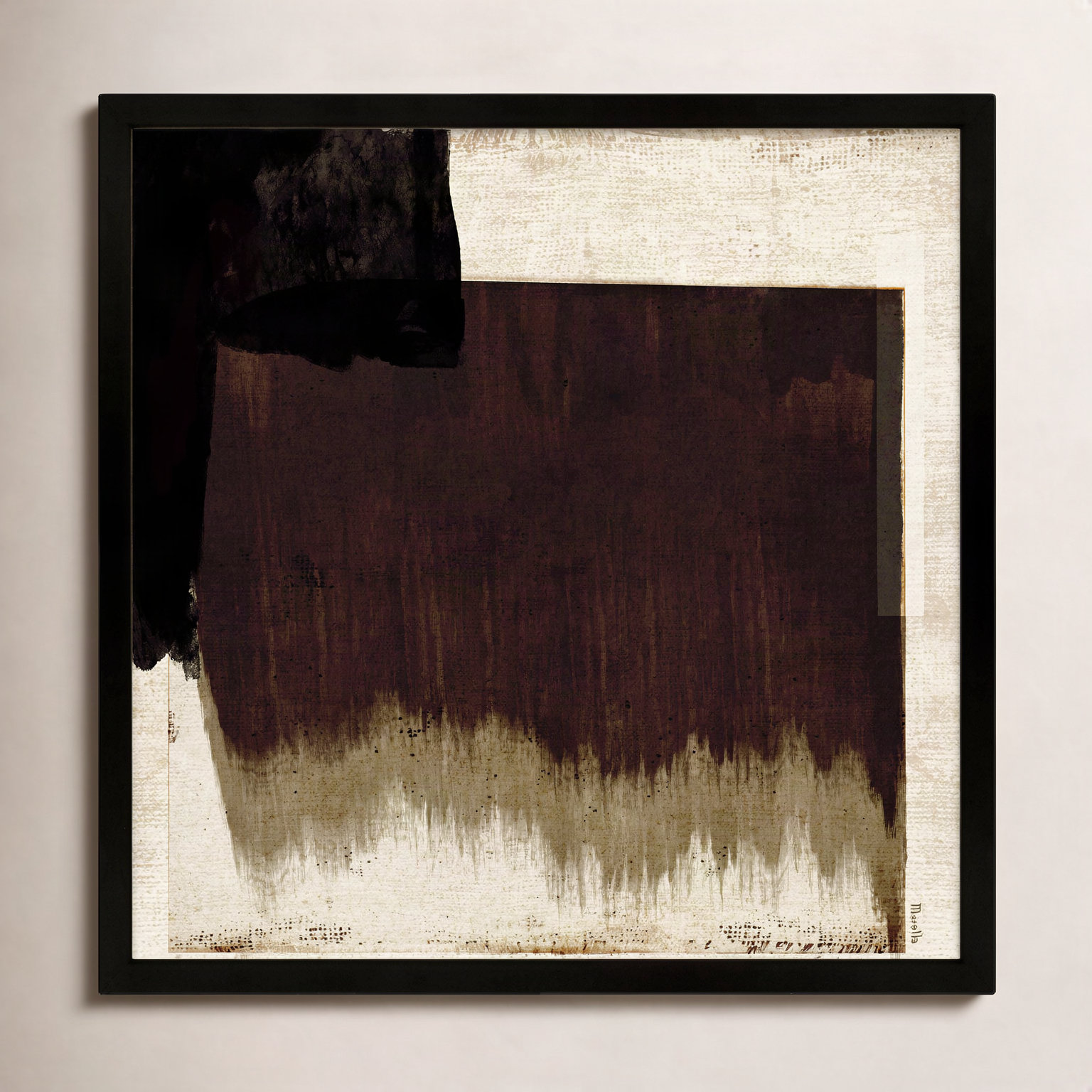 Untitled by Marco Marella for Studio M - Framed Wall Art, 16" H x 16" W, Canvas, White