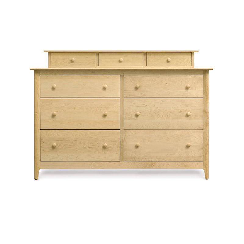 Sarah 6 - Drawer Dresser, Natural Maple, Conventional