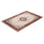 Tapis ivoire en laine noué à la main de conception unique 6 pi 1 po x 9 pi 1 po Hayner