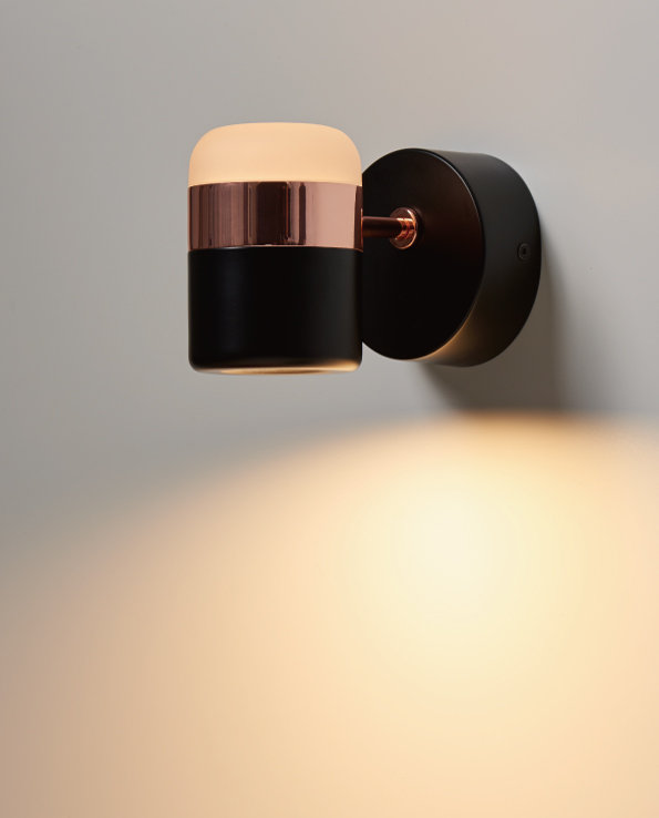 Ling 6 - Light Pendant, Black/Copper, Black