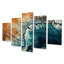 Rothsons - art mural vagues 5 pièces
