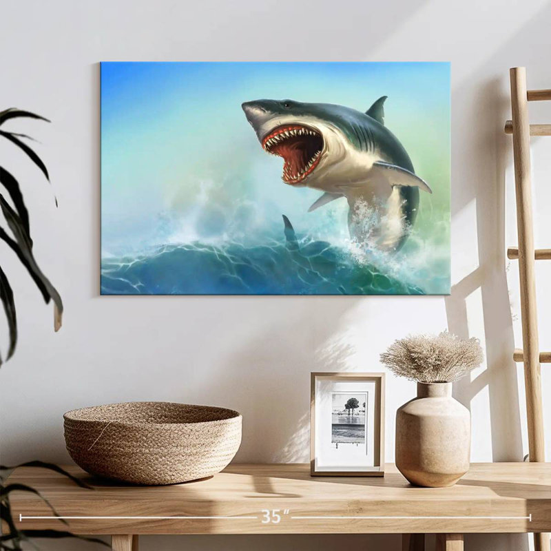 Crowle Scary Shark, 16" H x 24" W
