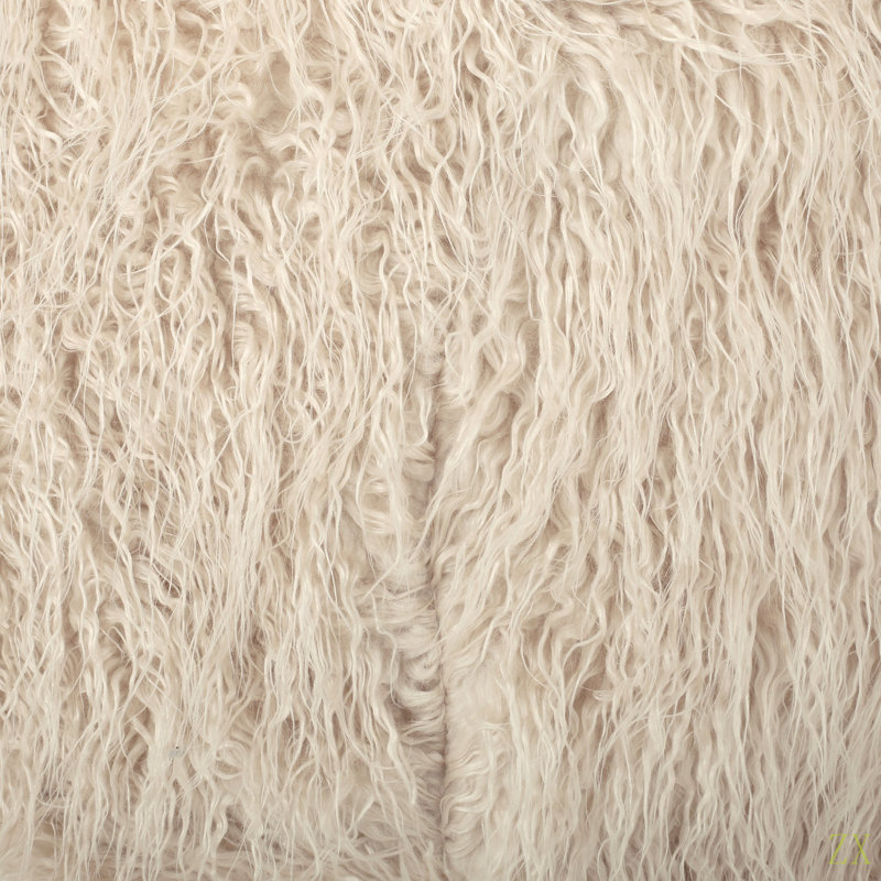 Sac à billes Mahin, Fausse fourrure beige
