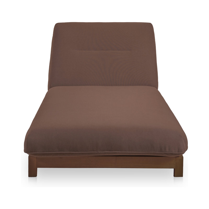 Enzo Outdoor Chaise Lounge, Brown