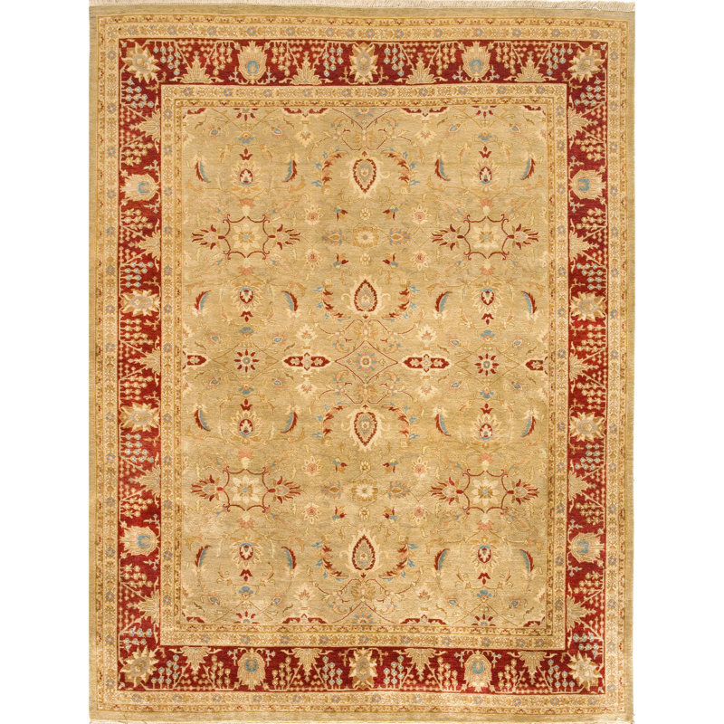 Wool Oriental Area Rug, Rectangle 9' x 12'
