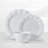 Fitz and Floyd Everyday White Scallop 12-Pc Dinnerware Set, Service For 4