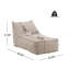 Fauteuil à billes d'extérieur, beige, ensemble de 1-547815057