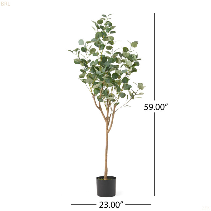 150CM ARTIFICIAL EUCALYPTUS TREE, 59" H x 23" W x 23" D