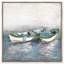 Oliver Gal Calm Coast Nautical and Coastal - Hand-Brushed Gel Coat Framed Canvas Art-1682885080-1682885081