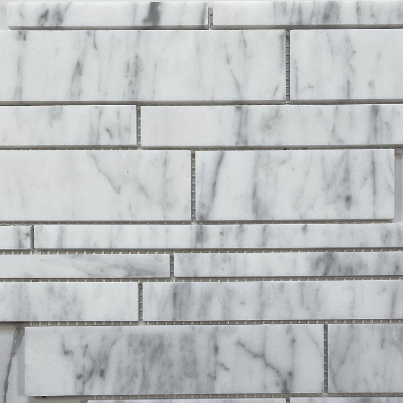 10" x 13" Marble Brick Joint Mosaic Floor Use Tile