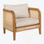 Chaise avec accoudoirs de patio Kirkby