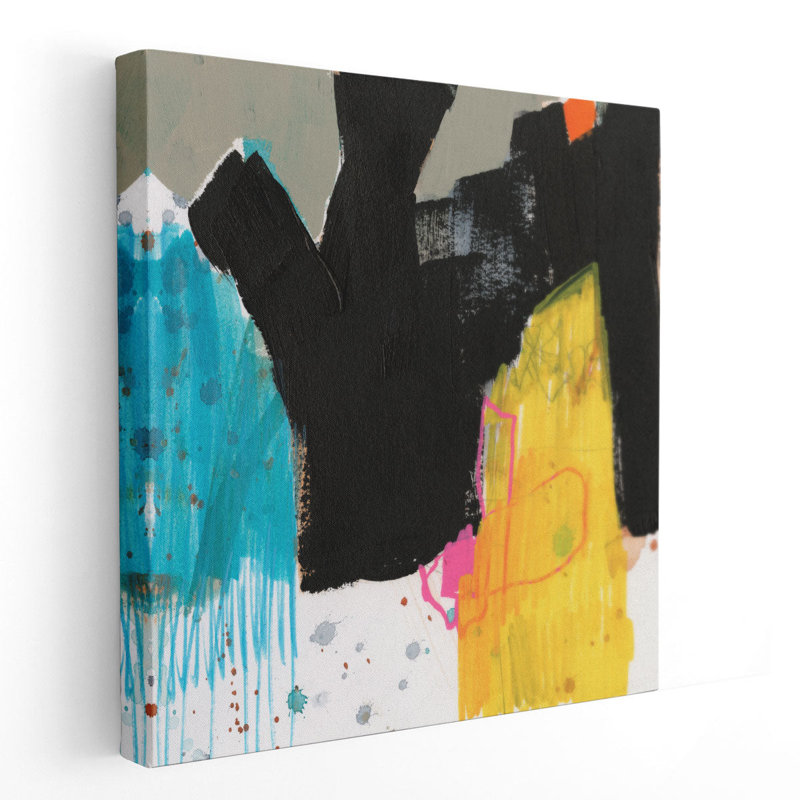 Primaire action III - reproduction d'art sur toile, H 16 po x l 16 po