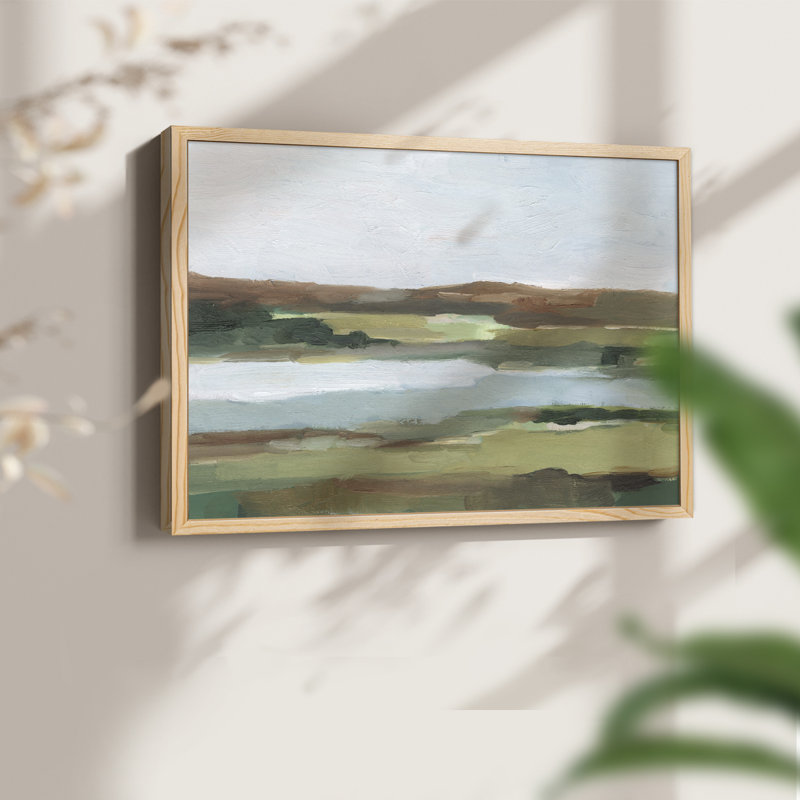«Autumn River Crossing II», reproduction encadrée, H 8 po x l 10 po, Naturel